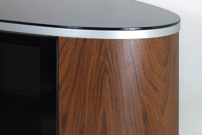 MDA Designs Luna Walnut Oval TV Cabinet