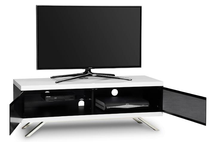 MDA Designs Tucana Hybrid White TV Stand