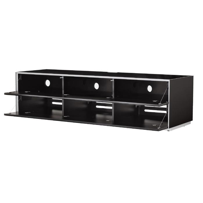 Optimum Project 1600GG Gloss Black Enclosed TV Cabinet