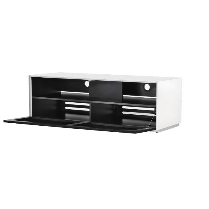 Optimum Project 1300F Enclosed Gloss White TV with Fabric Fron