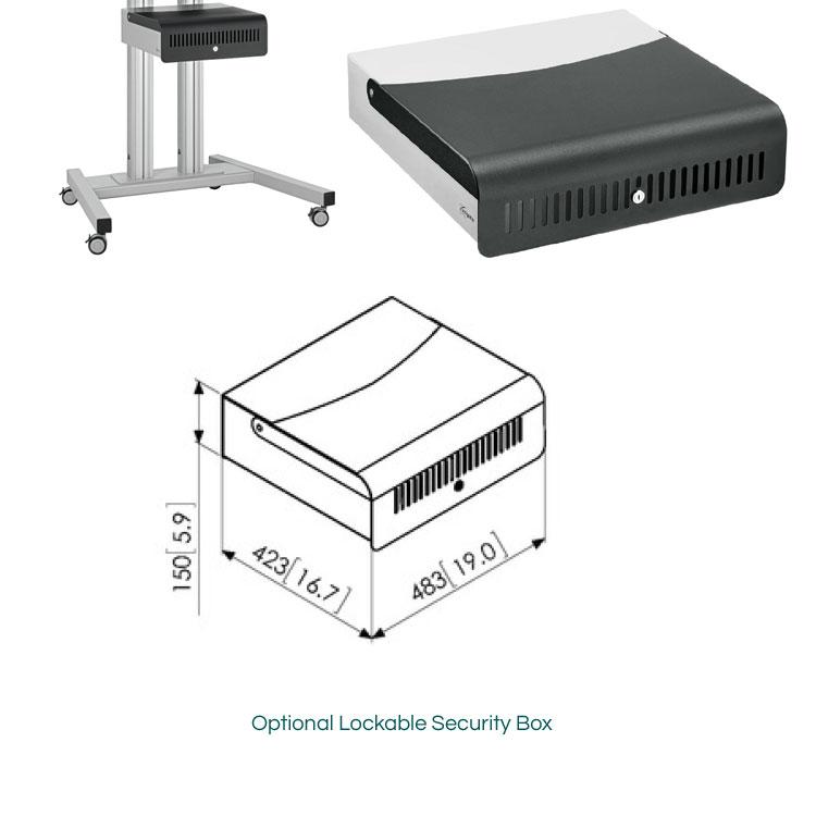 Vogels TD1584 Tall Mobile TV Trolley for Extra Large Screens