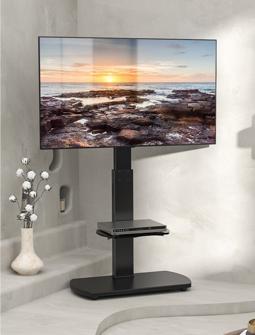 TTAP FS1-BLK TV Stand with Height Adjustable Swivel Bracket for up to 55" TVs