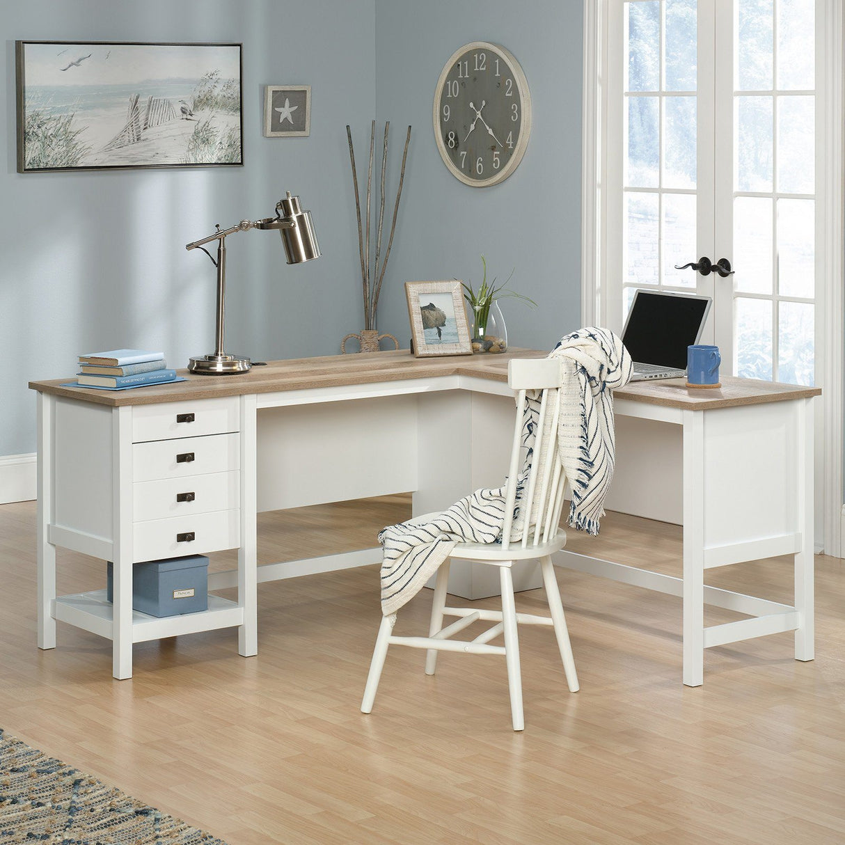 Teknik Shaker Style L-Shaped Corner Office Desk (5428225)