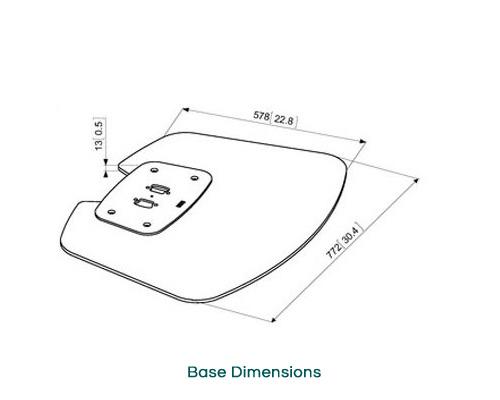 Vogels F1544 Tall TV Stand with Tilt for screens up to 65 inch