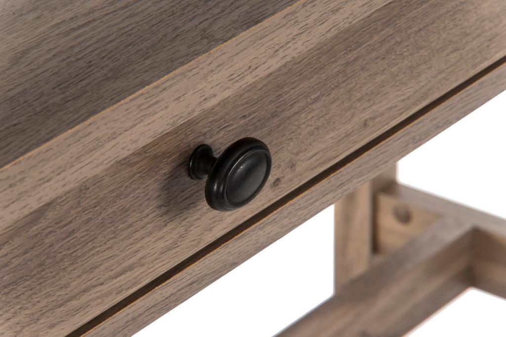 Teknik Office Salt Oak Effect Home office console style study desk with two stationery drawers (5418213)