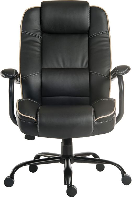 Teknik Goliath Duo Black Leather Heavy Duty Executive Chair (6925)