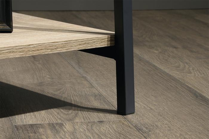 Teknik Industrial Style Trestle Table TV Stand in Charter Oak (5420034)