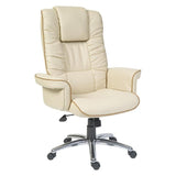 Teknik Windsor Luxury Gull Wing Cream Leather Chair (B9001C-LF2)