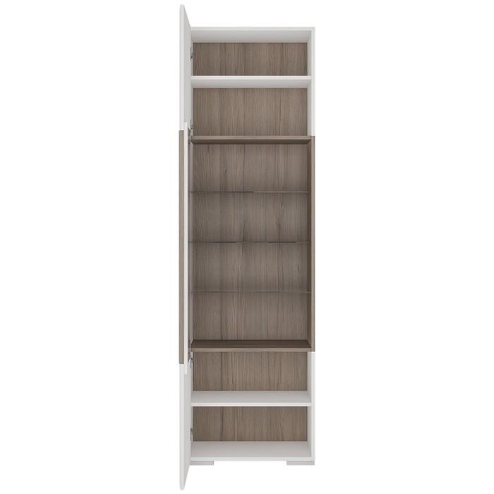 Furniture To Go Toronto Tall Narrow Display Cabinet With LED Lighting (4200244)