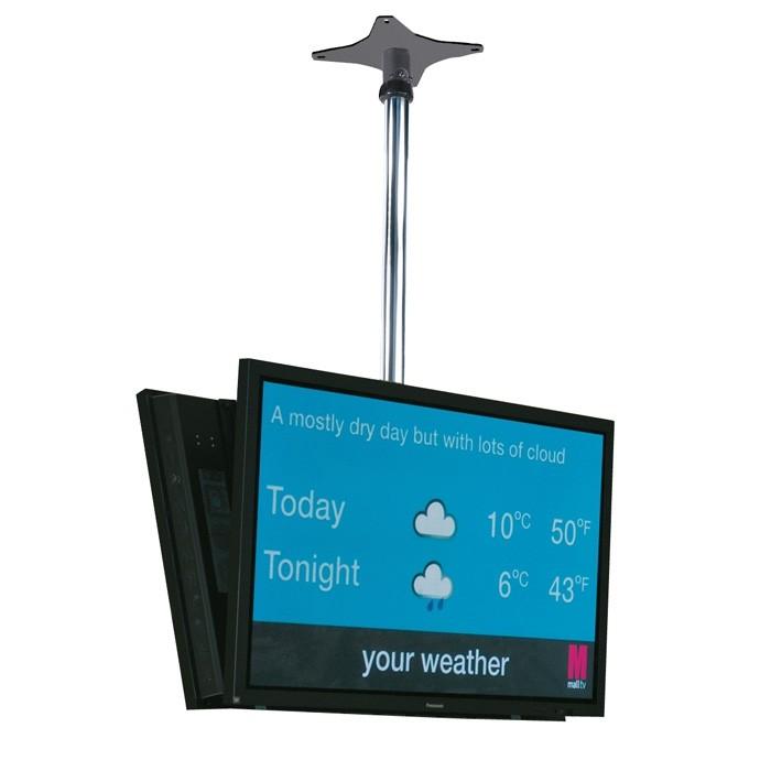 Unicol Vesa Back To Back TV Ceiling Bracket (CP1+DCV1+Col)