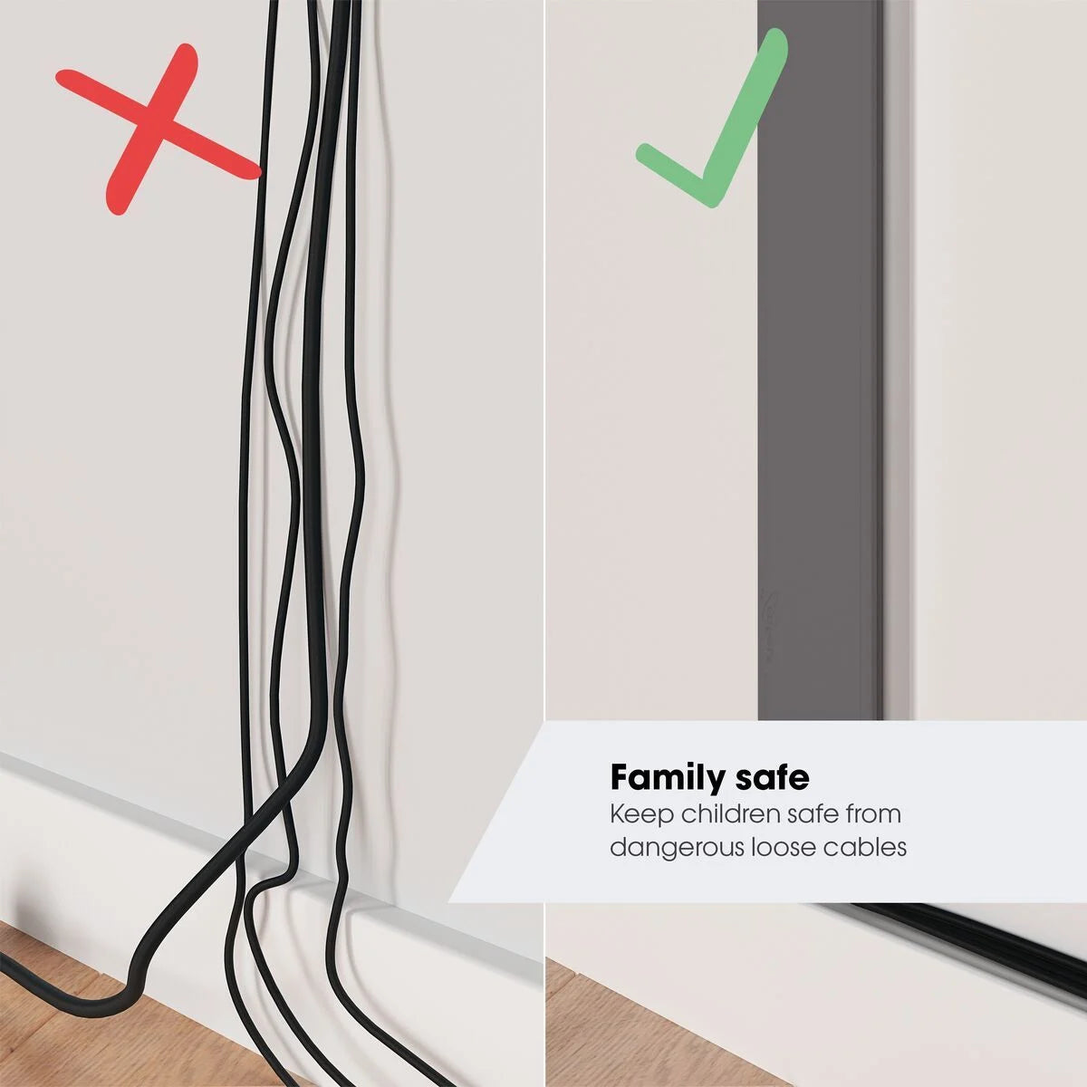 Vogels TVA6000 - 80cm Cable Tidy Column System for up to 4 cables