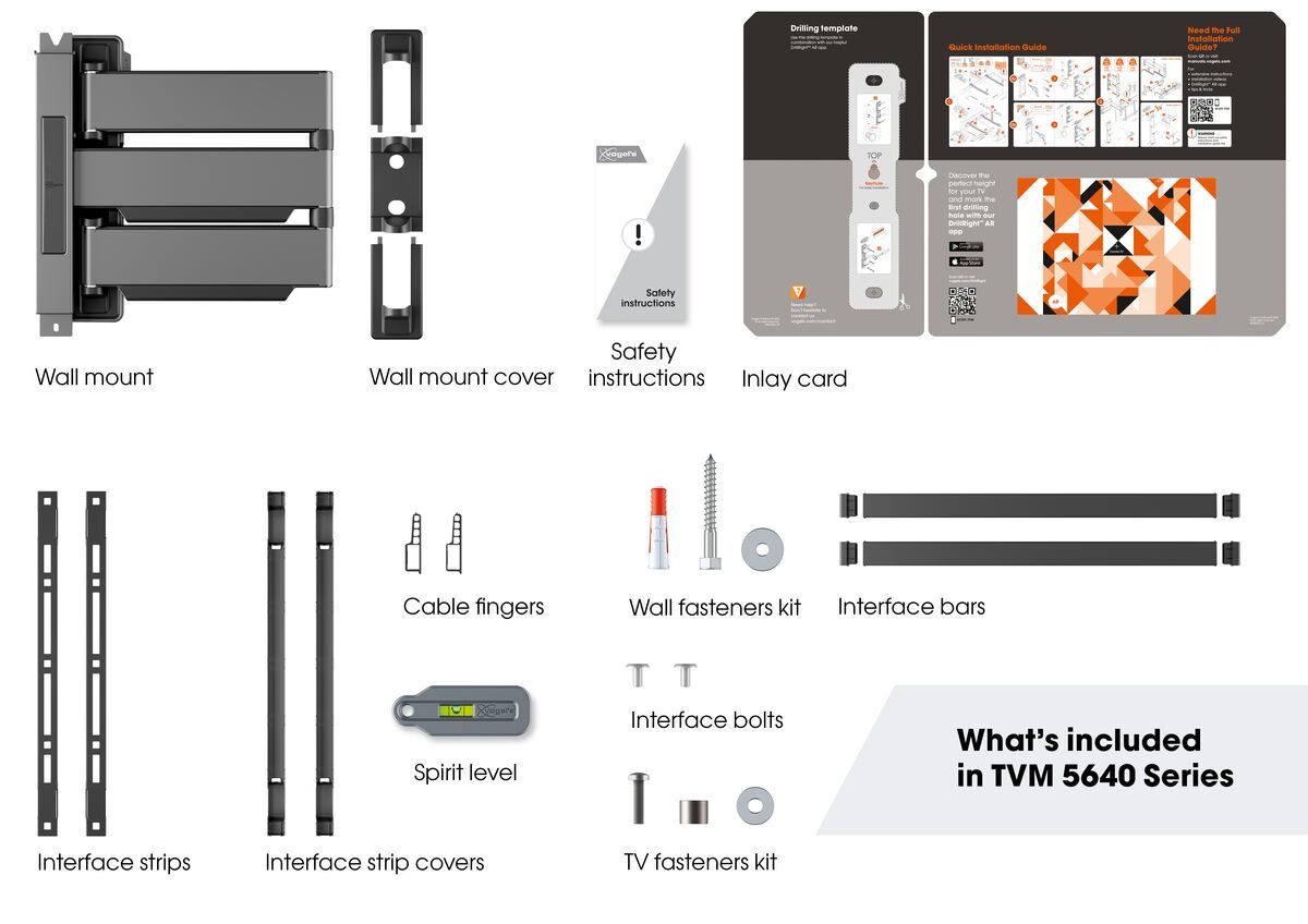Vogels Elite TVM 5645 White Full Motion TV Wall Bracket