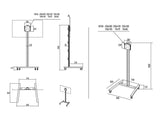 Multibrackets M Display Trolley 180 in Silver