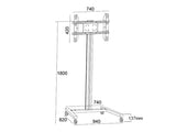 Multibrackets M Display Trolley 180 in Silver