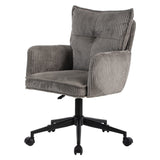 Harbour Office Chair Grey Corduroy