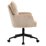 Harbour Office Chair Cream Corduroy