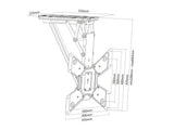Multibrackets Motorised TV Ceiling Mount for screens up to 55 inch