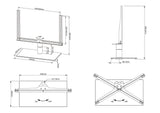 Multibrackets M VESA Tablestand Turn Black Large MAX 600x400