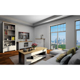 LOFT24 Emerald 2 Door TV Stand in Grey and Oak