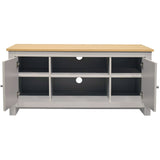 LOFT24 Emerald 2 Door TV Stand in Grey and Oak