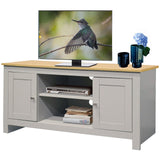 LOFT24 Emerald 2 Door TV Stand in Grey and Oak