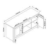 LOFT24 Emerald 2 Door TV Stand in Oak