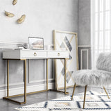 CosmoLiving Camila Writing Desk White