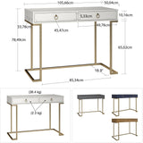 CosmoLiving Camila Writing Desk White