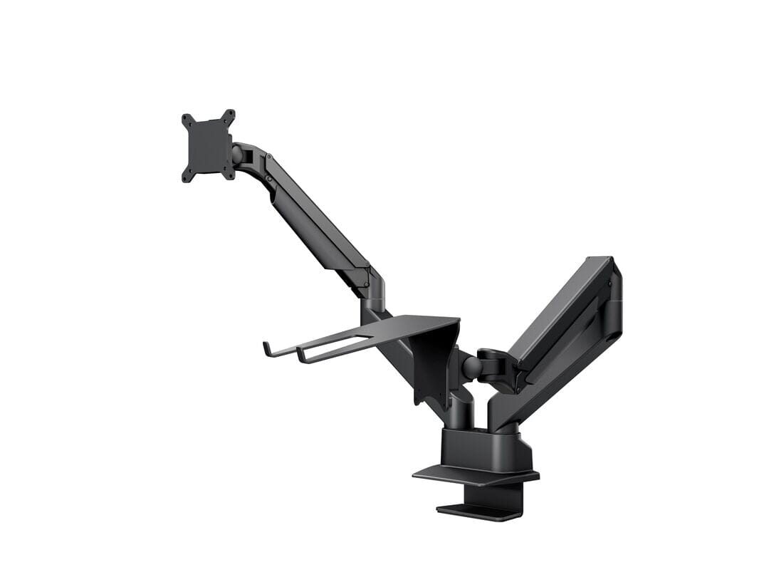 Multibrackets M VESA Gas Lift Arm Dual Arm w. Laptop Holder Black