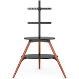 TTAP Ravello 65" TV Stand with Bracket - Walnut & Black