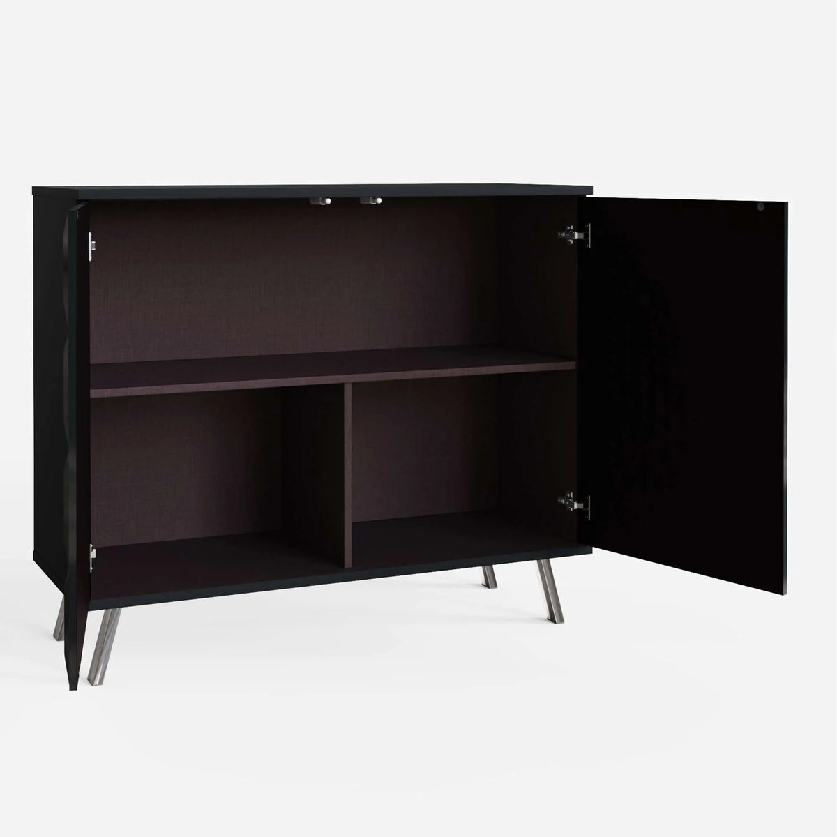 Frank Olsen Elevate Black Small Sideboard with Mood Lighting
