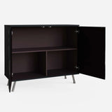 Frank Olsen Elevate Black Small Sideboard with Mood Lighting