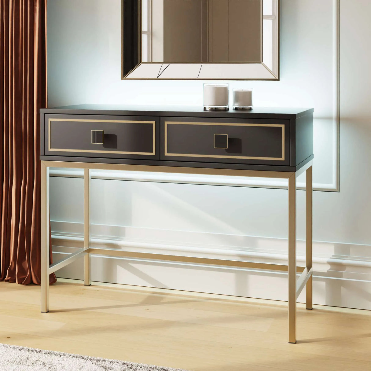 Frank Olsen Mia Black Console Table