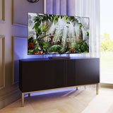 Frank Olsen Iona Black Corner TV Cabinet with Mood Lighting for TV's up to 50"