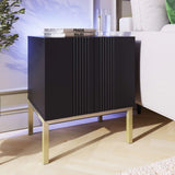 Frank Olsen Iona Black Lamp Table with Mood Lighting