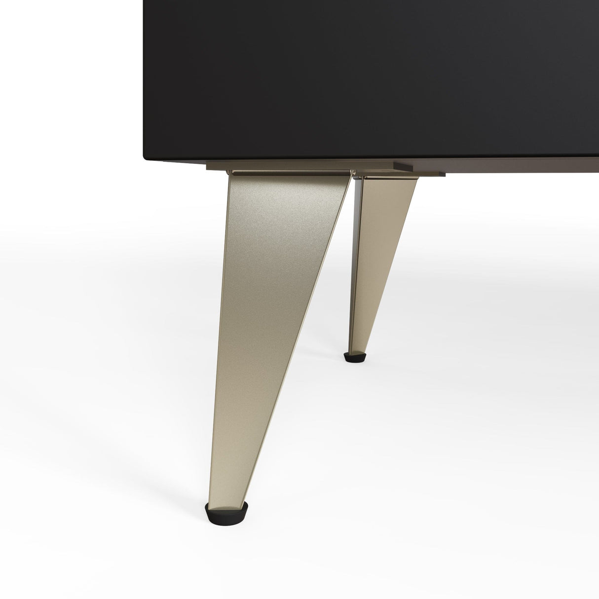 Frank Olsen AVA Black Tall Sideboard with Mood Lighting & Wireless Phone Charging