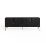 Frank Olsen AVA Black TV Cabinet with Mood Lighting for TV's up to 70"