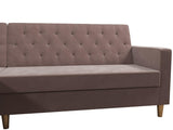 CosmoLiving Liberty Sectional Sofa Bed with Storage Medium Blush Pink