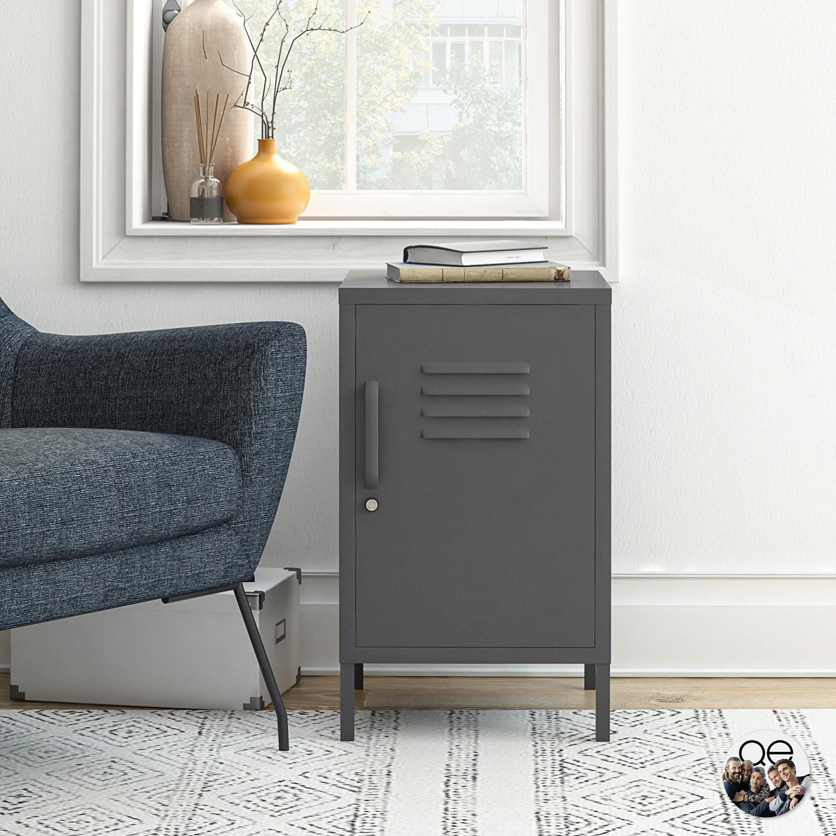 Dorel Home Bradford Metal Locker End Table