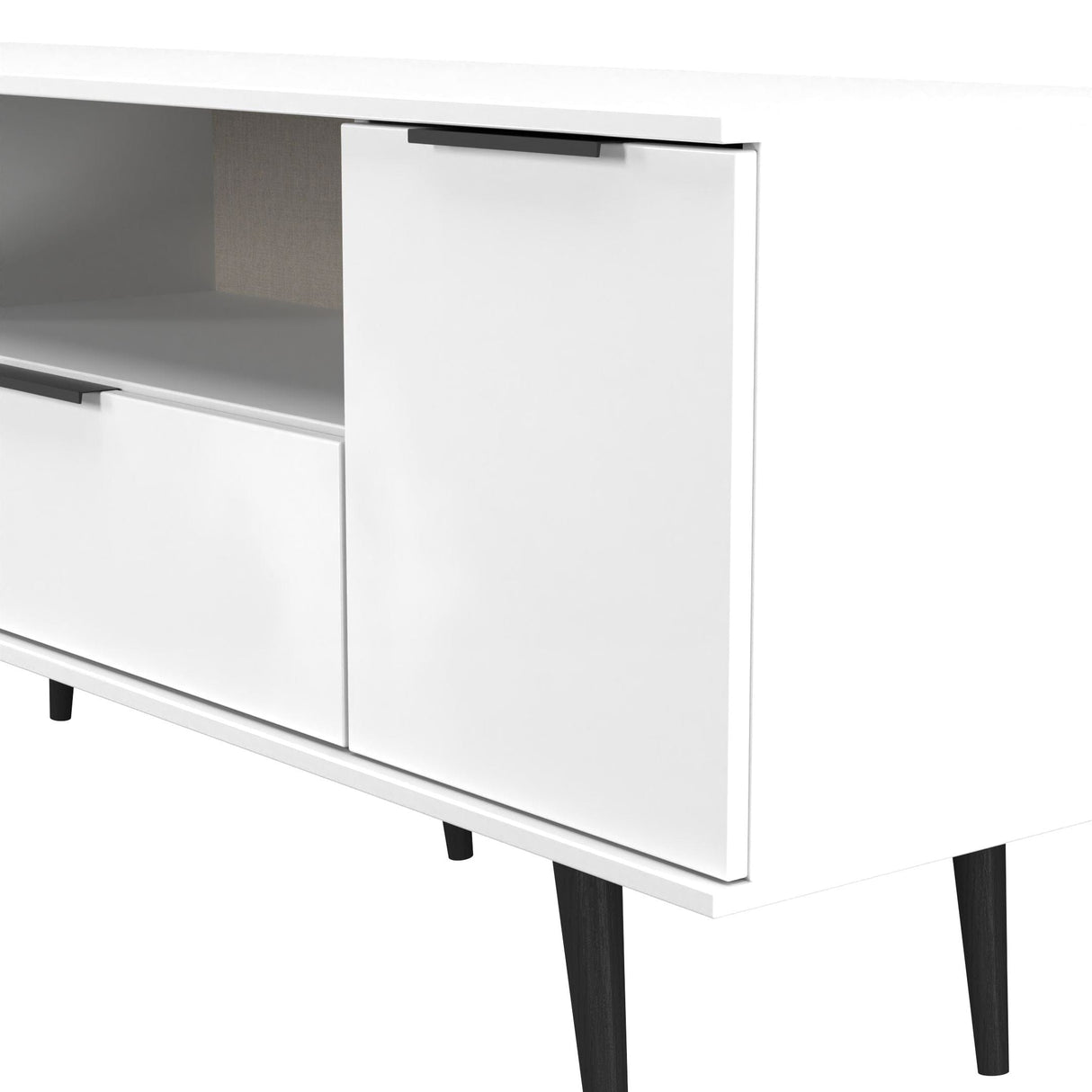 Welcome Furniture Matt White Hong Kong Wide TV Cabinet HKB252WMWM