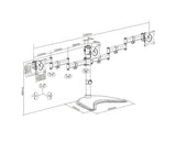 Multibrackets M Deskstand Basic Triple
