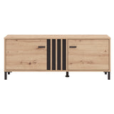 LAVAL TV shelf 131 in Artisan Oak and Black