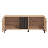 LAVAL TV shelf 131 in Artisan Oak and Black