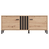 LAVAL TV shelf 131 in Artisan Oak and Black