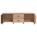 LAVAL TV shelf 157 in Artisan Oak and Black