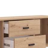 LAVAL TV shelf 157 in Artisan Oak and Black
