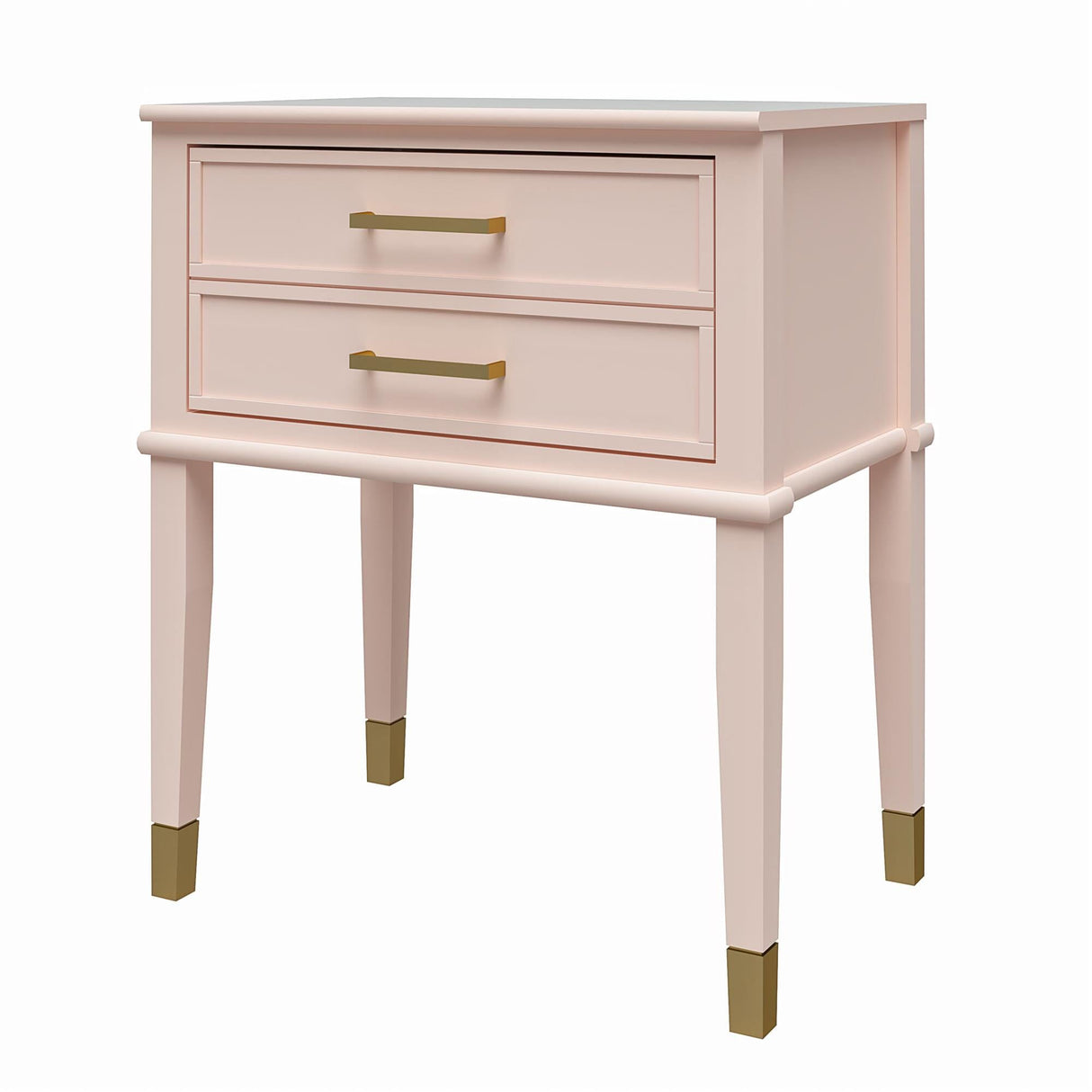 CosmoLiving Westerleigh End Table Pink/Gold