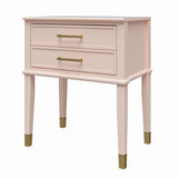 CosmoLiving Westerleigh End Table Pink/Gold