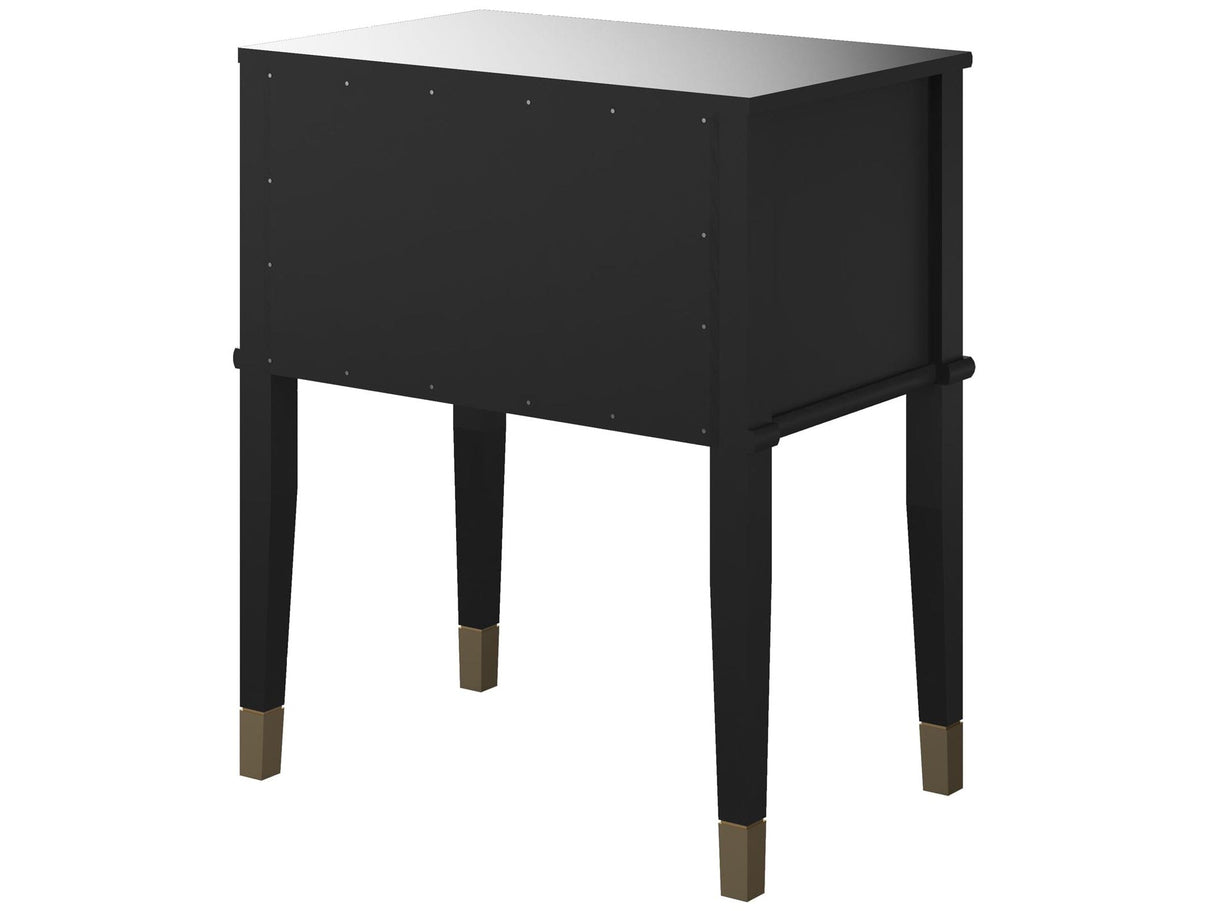 CosmoLiving Westerleigh End Table Black/Gold
