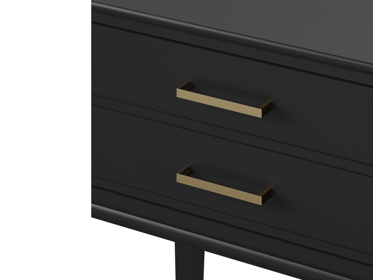 CosmoLiving Westerleigh End Table Black/Gold